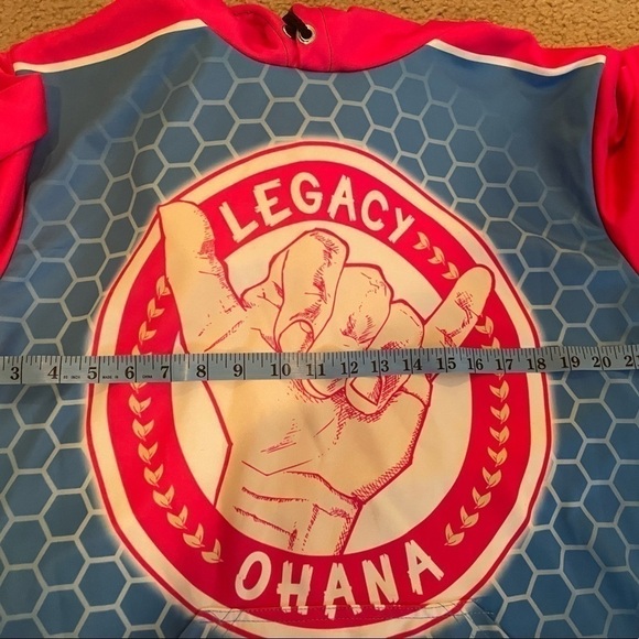Punisher Sports Apparel Ohana Legacy pink and blue hoodie - Picture 9 of 9